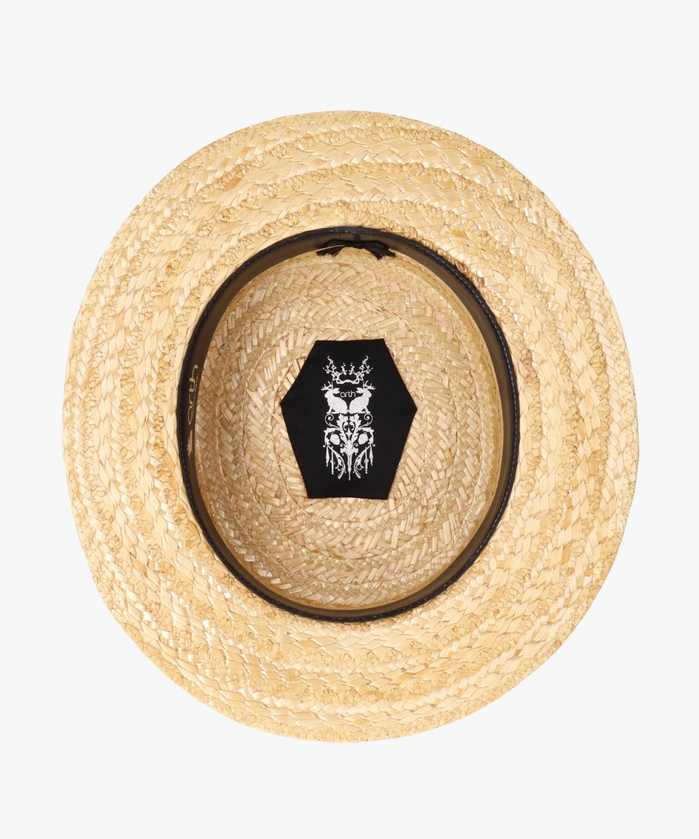アース arth arth HANAMUGI BOATER HAT / アース (NATURAL (96)) NATURAL (96)
