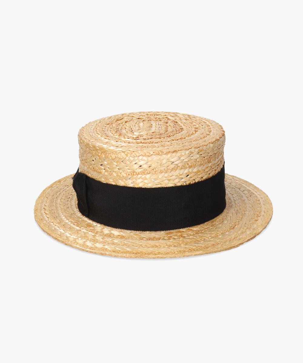 アース arth arth HANAMUGI BOATER HAT / アース (NATURAL (96)) NATURAL (96)