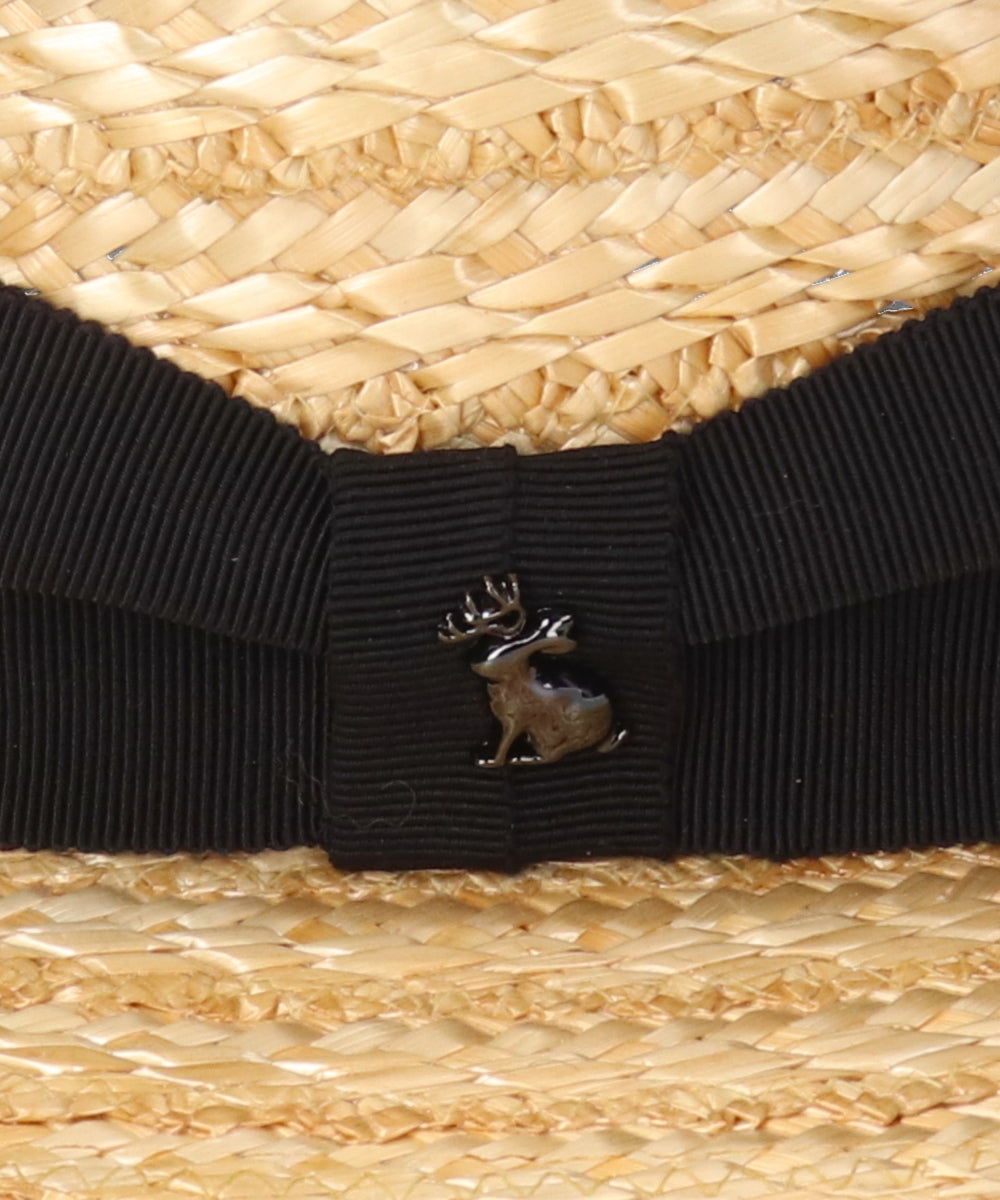 アース arth arth HANAMUGI BOATER HAT / アース (NATURAL (96)) NATURAL (96)