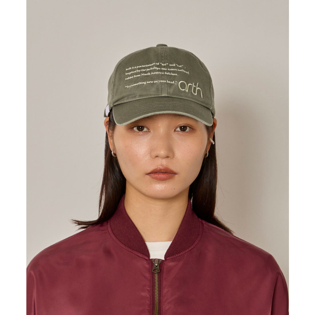 アース arth arth EMB Washed Cap / アース (BROWN (91)) BROWN (91)