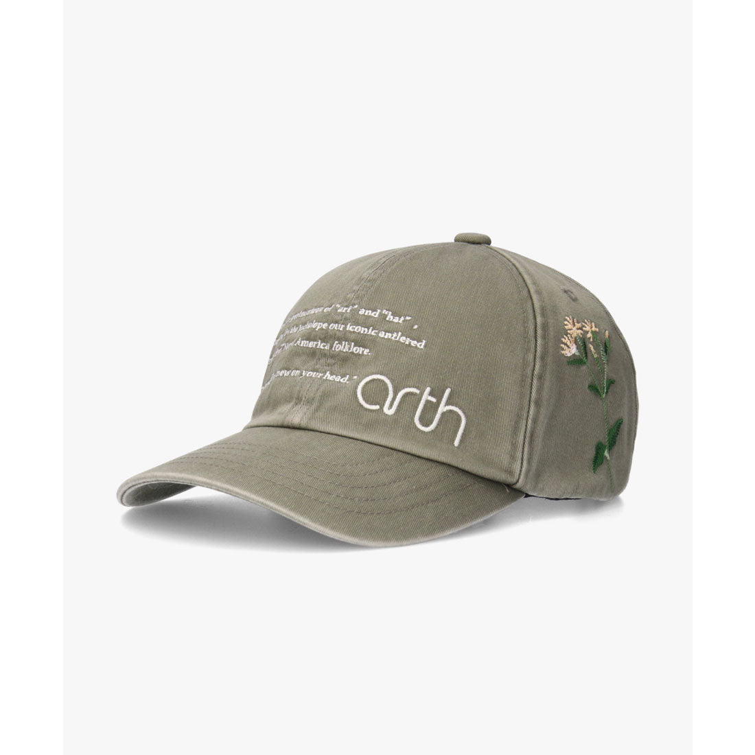 アース arth arth EMB Washed Cap / アース (BROWN (91)) BROWN (91)
