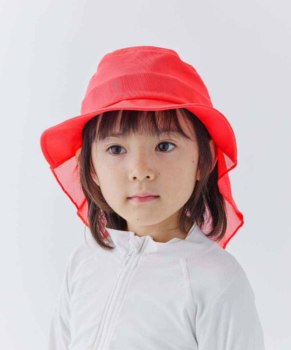 オルネート ORNERTE ORNERTE 無地 キッズスイムタレ付きハット (PINK (15)) PINK (15)