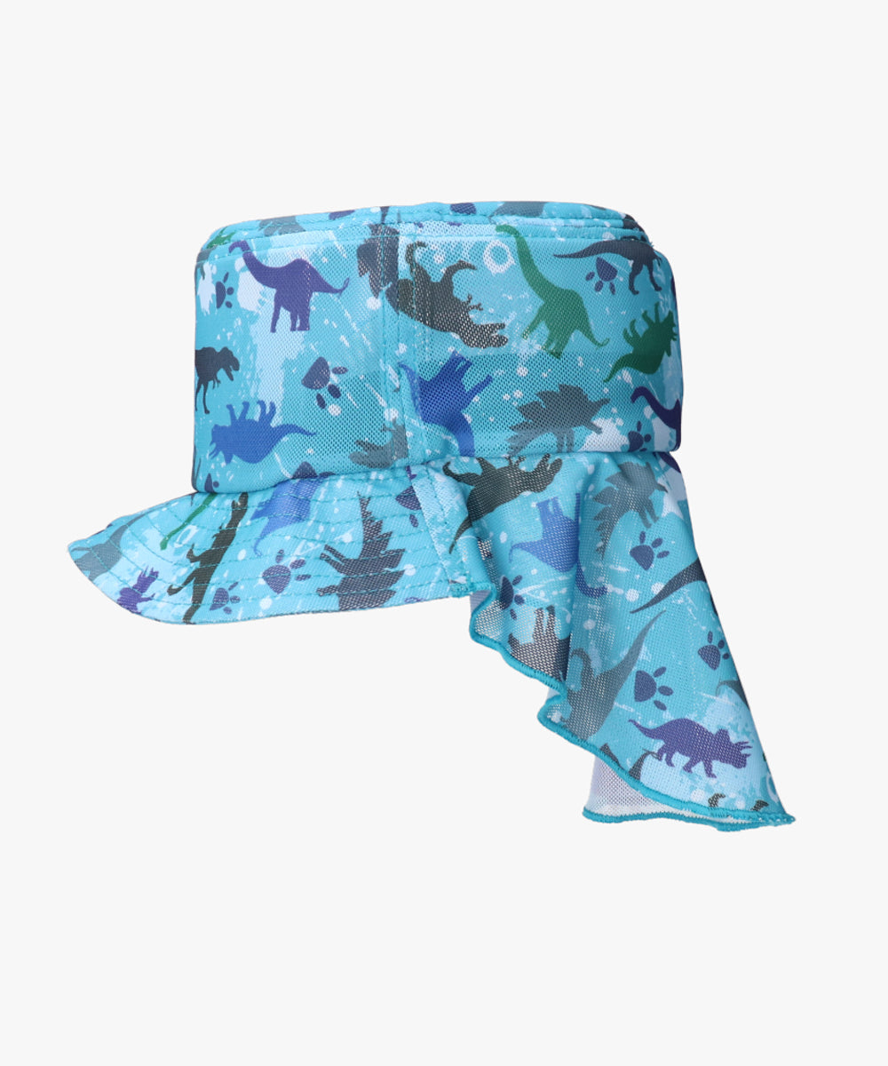 オルネート ORNERTE ORNERTE 恐竜 キッズスイムタレ付きハット (BLUE (73)) BLUE (73)
