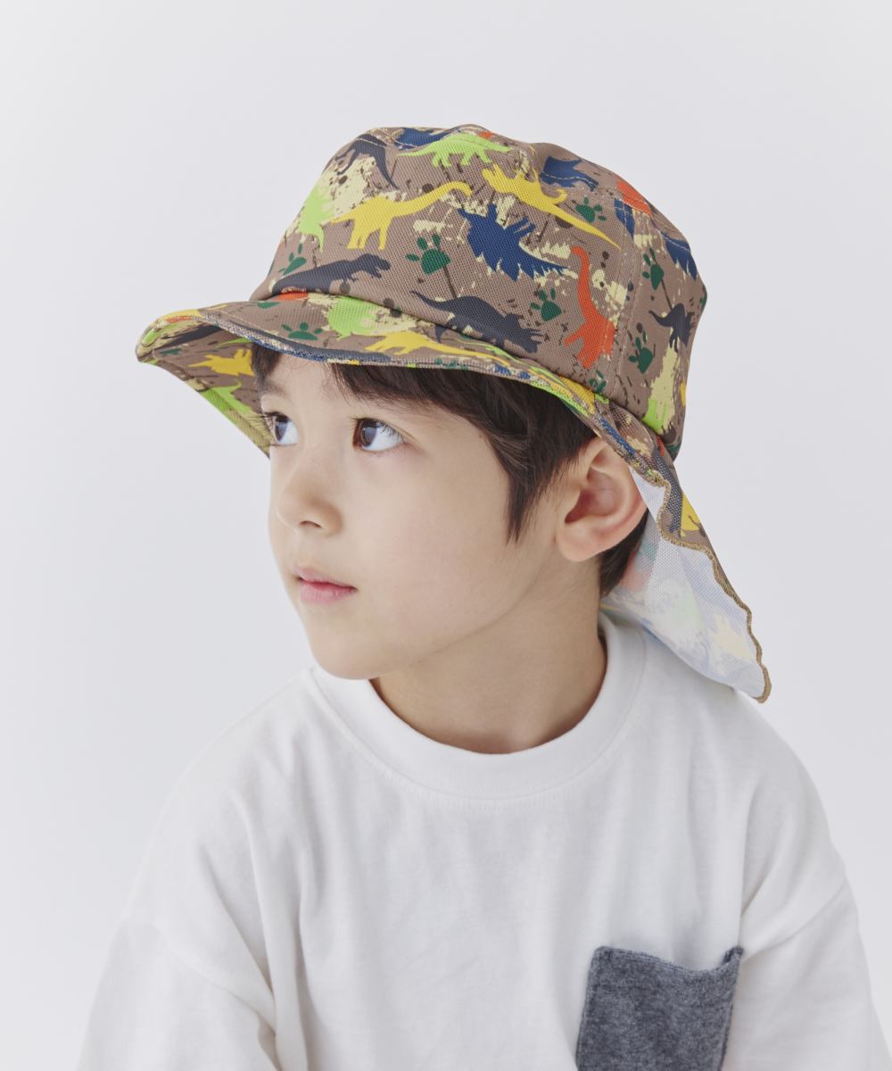 オルネート ORNERTE ORNERTE  恐竜 キッズスイムタレ付きハット (BLUE (73)) BLUE (73)
