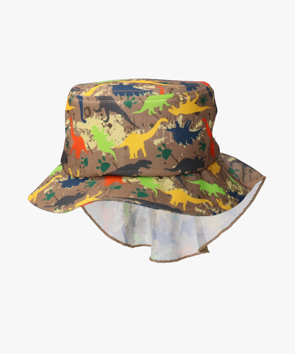 オルネート ORNERTE ORNERTE 恐竜 キッズスイムタレ付きハット (BLUE (73)) BLUE (73)