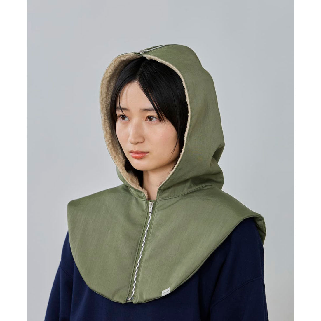 オーバーライド OVERRIDE OVERRIDE NYLON TWILL 2WAY HOOD / オーバーライド (OLIVE (51)) OLIVE (51)
