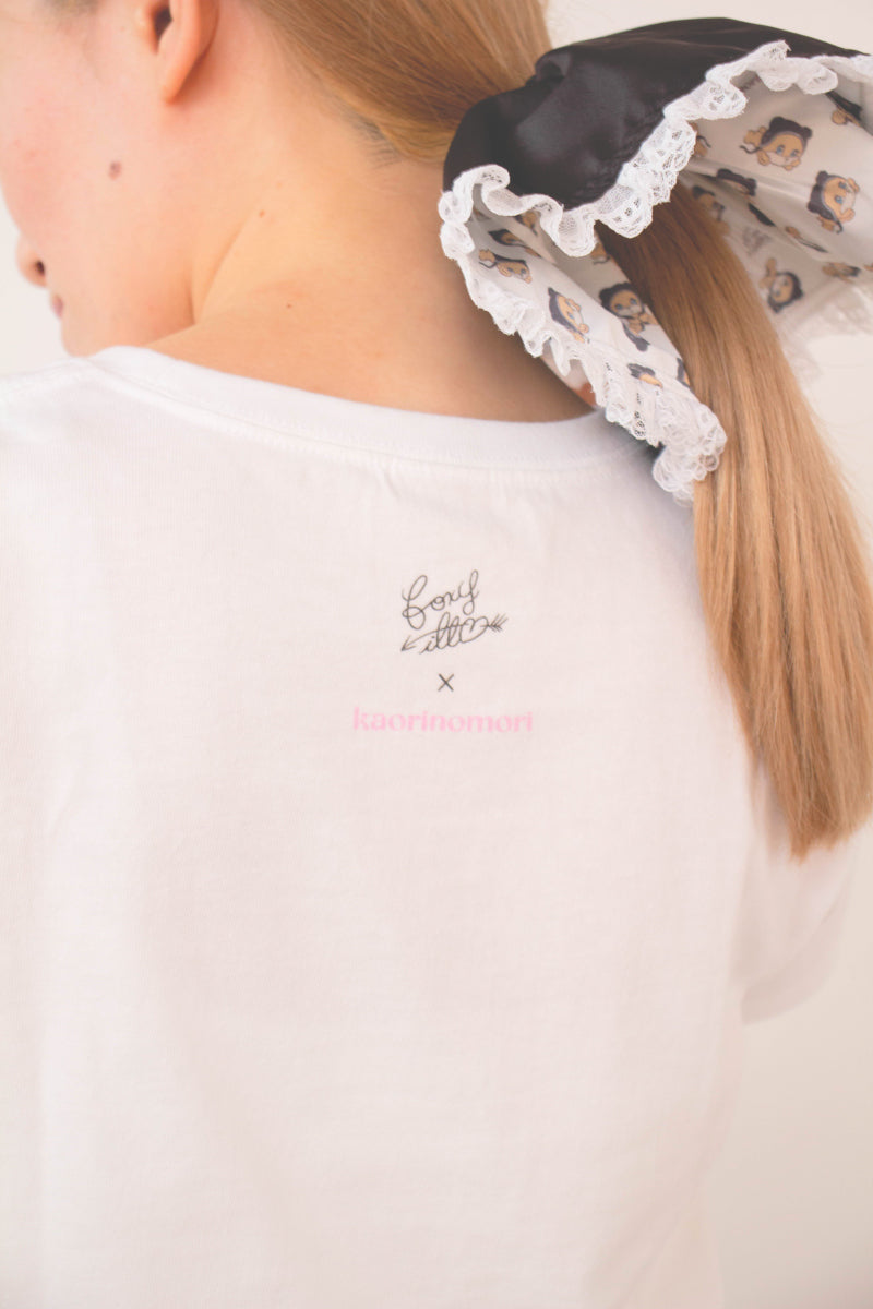 カオリノモリ カオリノモリ kaorinomori kaori×foxy TシャツS (WHITE (06)) WHITE (06)