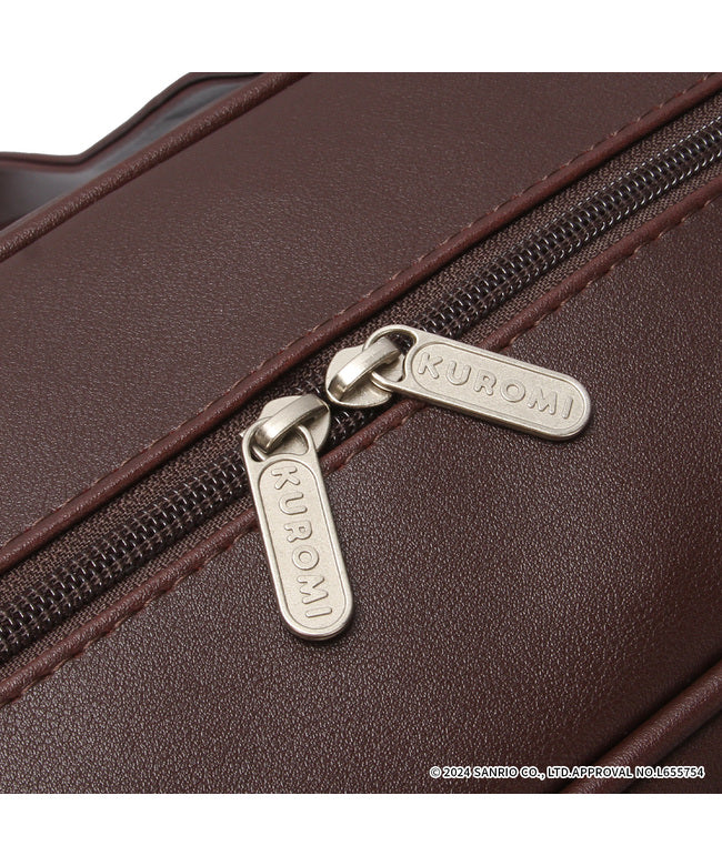クロミ KUROMI クロミ スクールバッグ スクバ 合皮 女子 女子高生 高校生 中学生 通学 ブラック ブラウン サンリオ クロミちゃん KUROMI 62058 (チョコ) チョコ