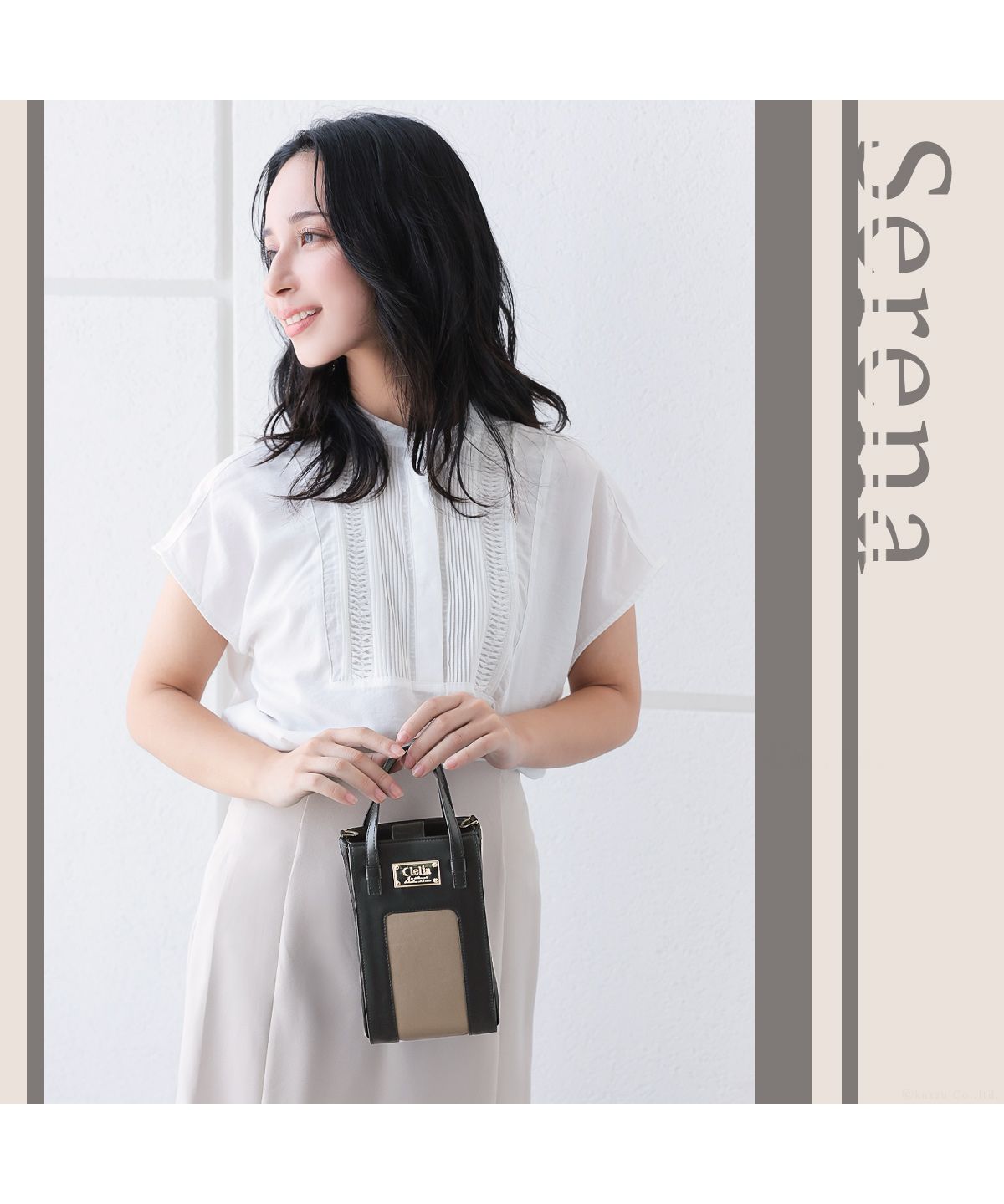 クレリア Clelia スマホショルダーバッグ スマホポーチ レディース 縦型 全機種対応 実用的 かわいい 大人 おしゃれ 紐  ポーチ マグネット 女性用 CLー25805 (ソフトマルーン) ソフトマルーン