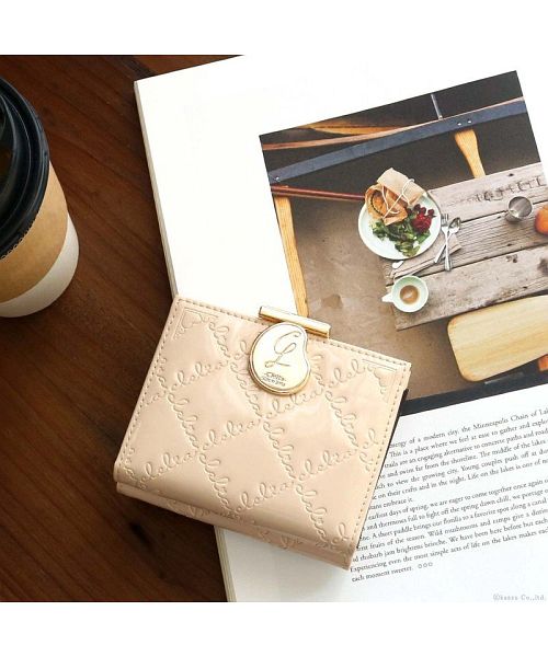 クレリア Clelia ミニ財布 レディース 三つ折り がま口 小さい財布 エナメル かわいい カラフル 高級感 コンパクト 大人 かわいい Clelia クレリア CLー15612