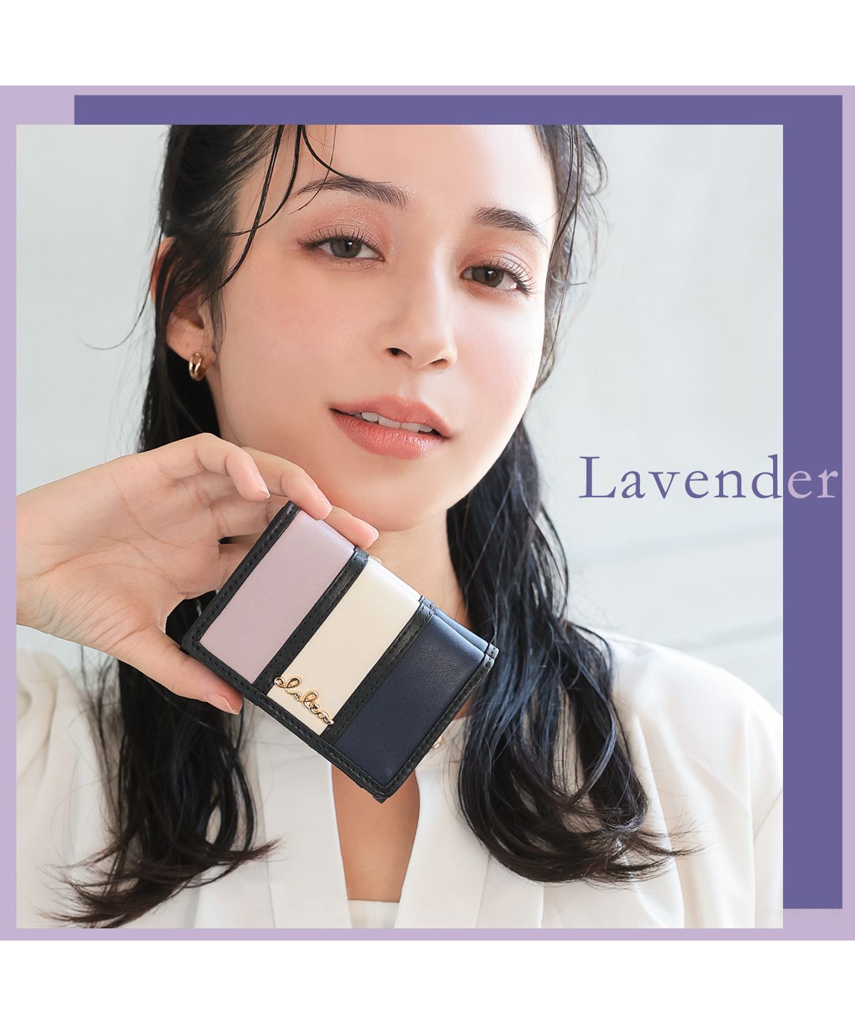 クレリア Clelia 折財布 ミニ財布 三つ折り財布 ミニウォレットブランド 大人かわいい ストライプ カラフル レディース Clelia クレリア Bellezza CLー1131