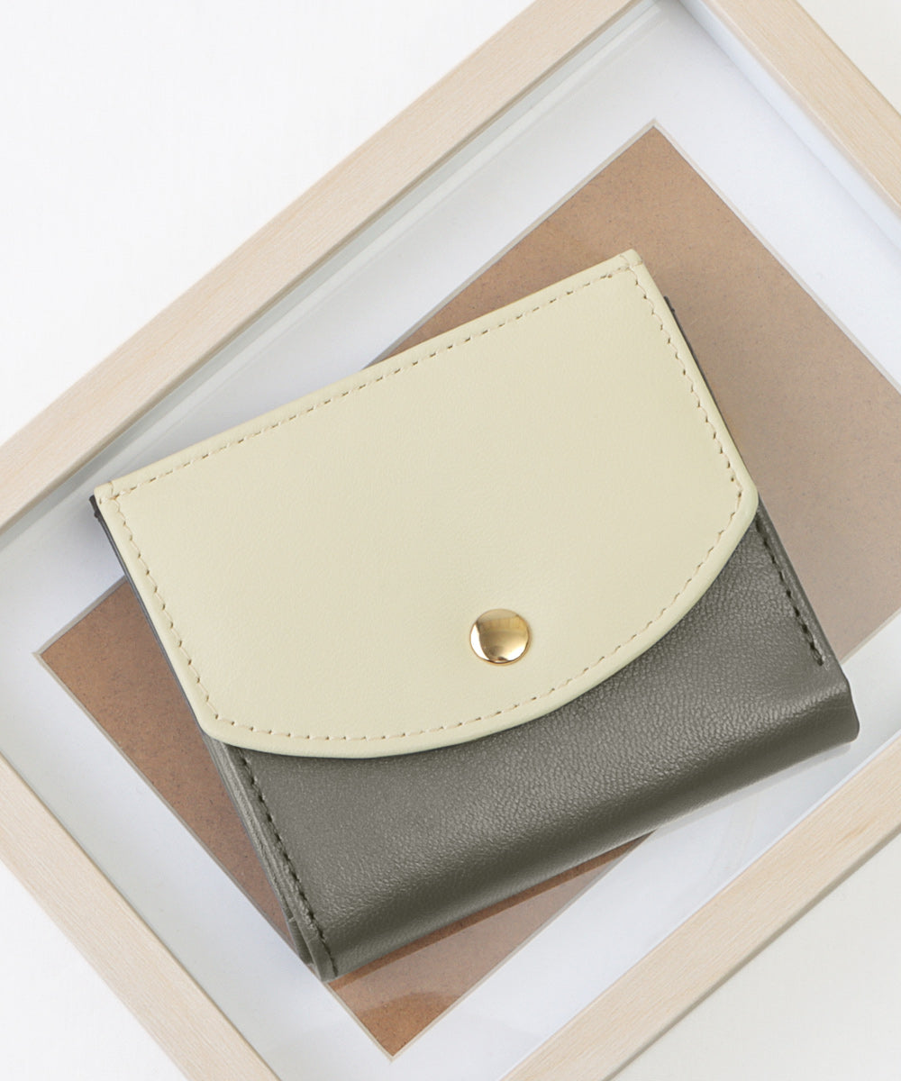 クレリア Clelia 二つ折り財布 ウォレット ミニウォレット コンパクト 本革 山羊革 魔法の財布 マジックポケット 大容量 Clelia Allegro クレリア アレグロ レディース ギフト 贈り物 プレゼント (スレートグレー) スレートグレー