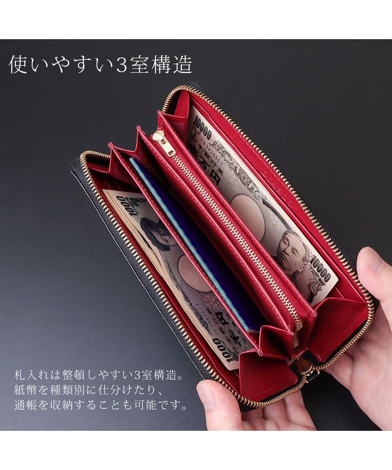 ディアブロ DIABLO 長財布 メンズ ブランド ラウンドファスナー 財布 革 ラウンド長財布 カード入れ ロングウォレット ウォレット 馬革  KAー513