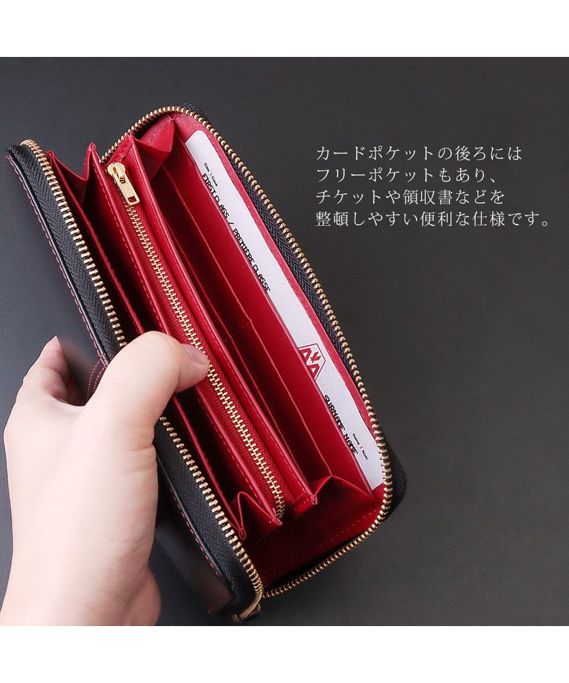 ディアブロ DIABLO 長財布 メンズ ブランド ラウンドファスナー 財布 革 ラウンド長財布 カード入れ ロングウォレット ウォレット 馬革  KAー513