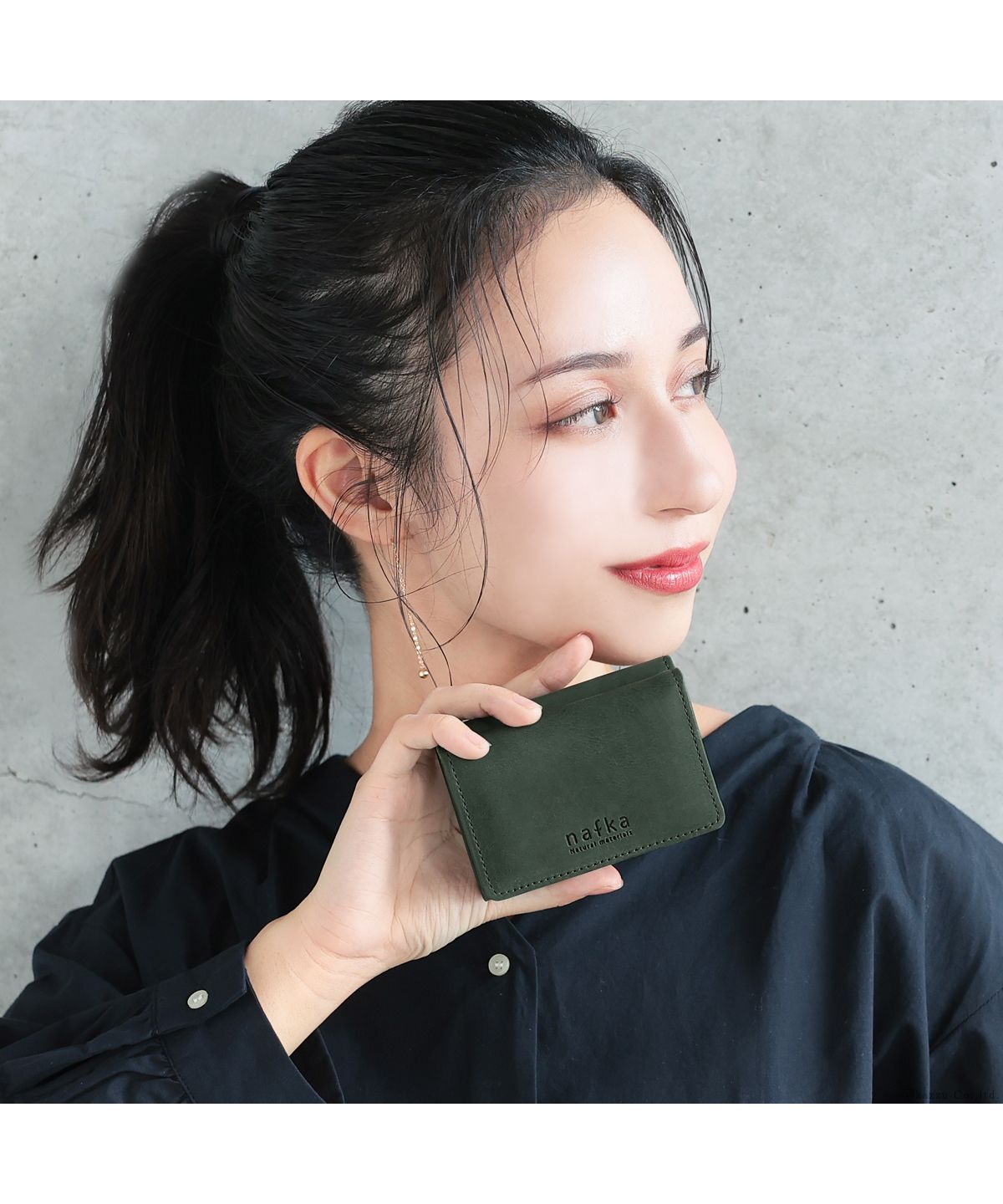 ナフカ nafka ミニ財布 レディース モストロレザー 本革 三つ折り 折り財布 サイフ nafka ナフカ tuuli トゥーリ コンパクト 小さい 牛革 NFKー72008