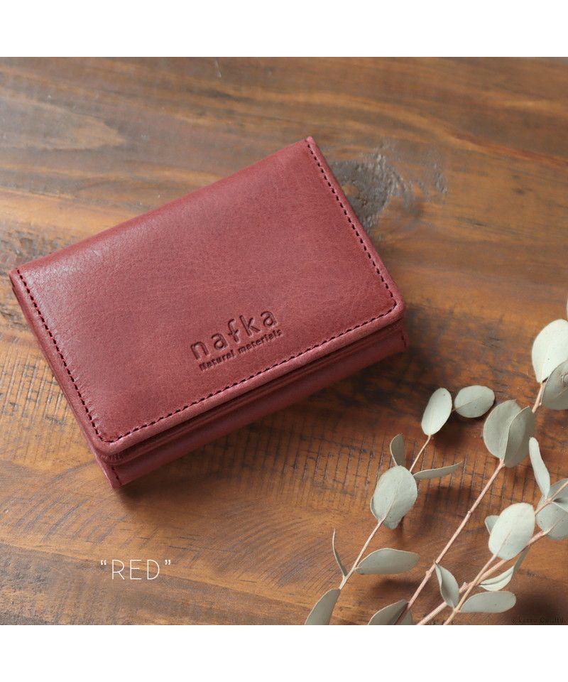 ナフカ nafka ミニ財布 レディース モストロレザー 本革 三つ折り 折り財布 サイフ nafka ナフカ tuuli トゥーリ コンパクト 小さい 牛革 NFKー72008