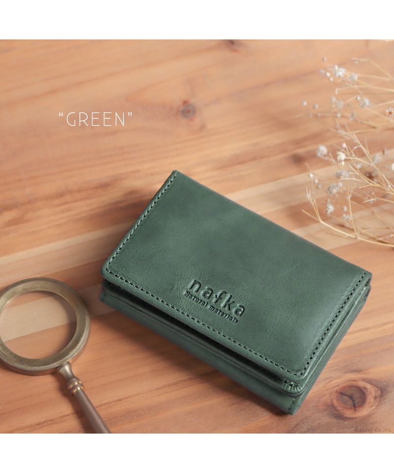ナフカ nafka ミニ財布 レディース モストロレザー 本革 三つ折り 折り財布 サイフ nafka ナフカ tuuli トゥーリ コンパクト 小さい 牛革 NFKー72008