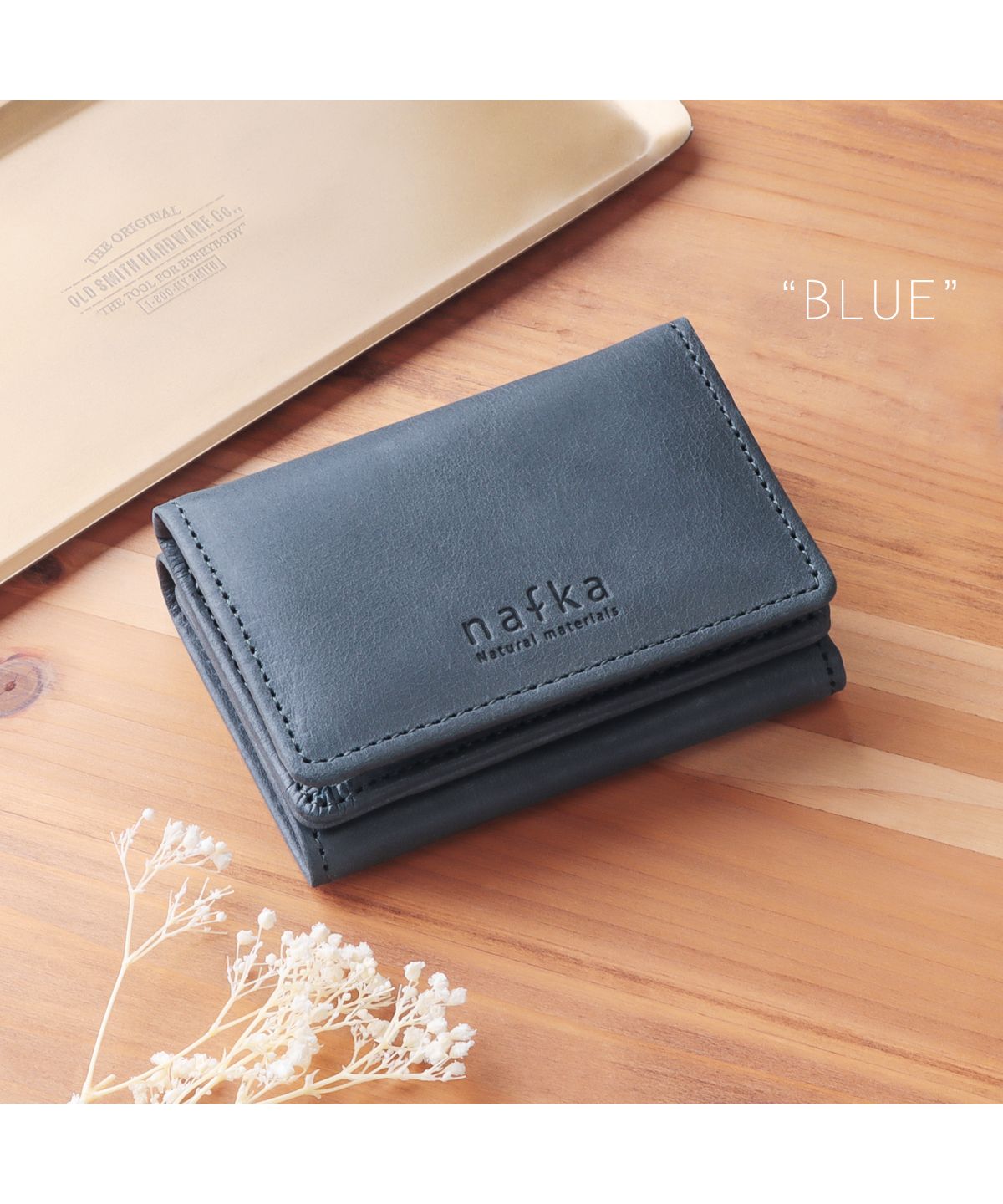ナフカ nafka ミニ財布 レディース モストロレザー 本革 三つ折り 折り財布 サイフ nafka ナフカ tuuli トゥーリ コンパクト 小さい 牛革 NFKー72008