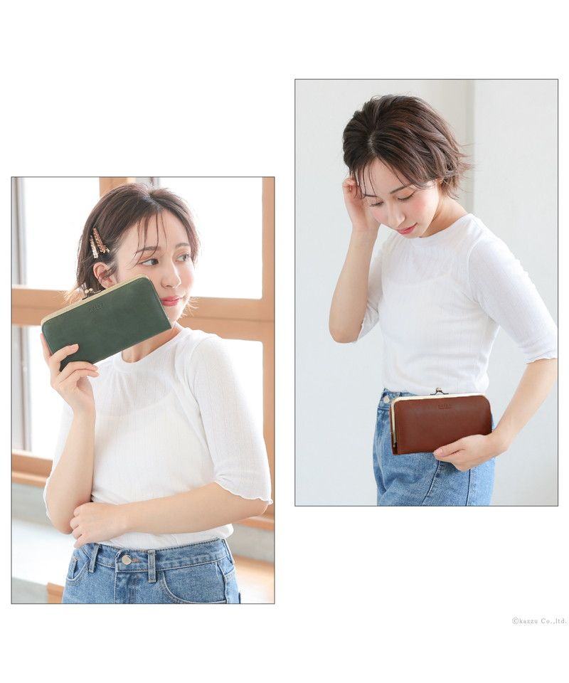 ナフカ nafka 財布 長財布 レディース がま口 本革 薄い ギャルソンウォレット 日本製 がま口財布 nafka ナフカ tuuli トゥーリ NFKー72001