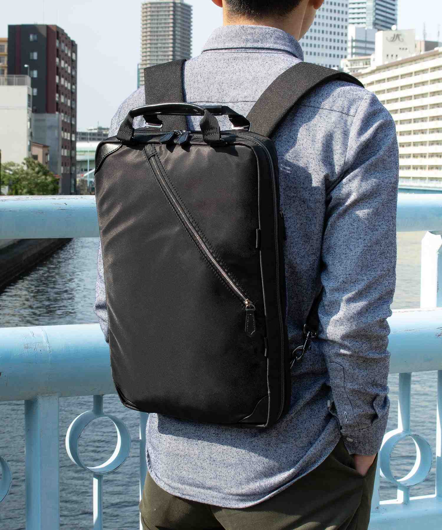 ザリオ ZARIO 商務包 背包 男士 2way A4 自立 撥水 尼龍 大容量 輕量 輕薄 型 Slim 筆記型電腦 ZARIO ザリオ ZA-1008