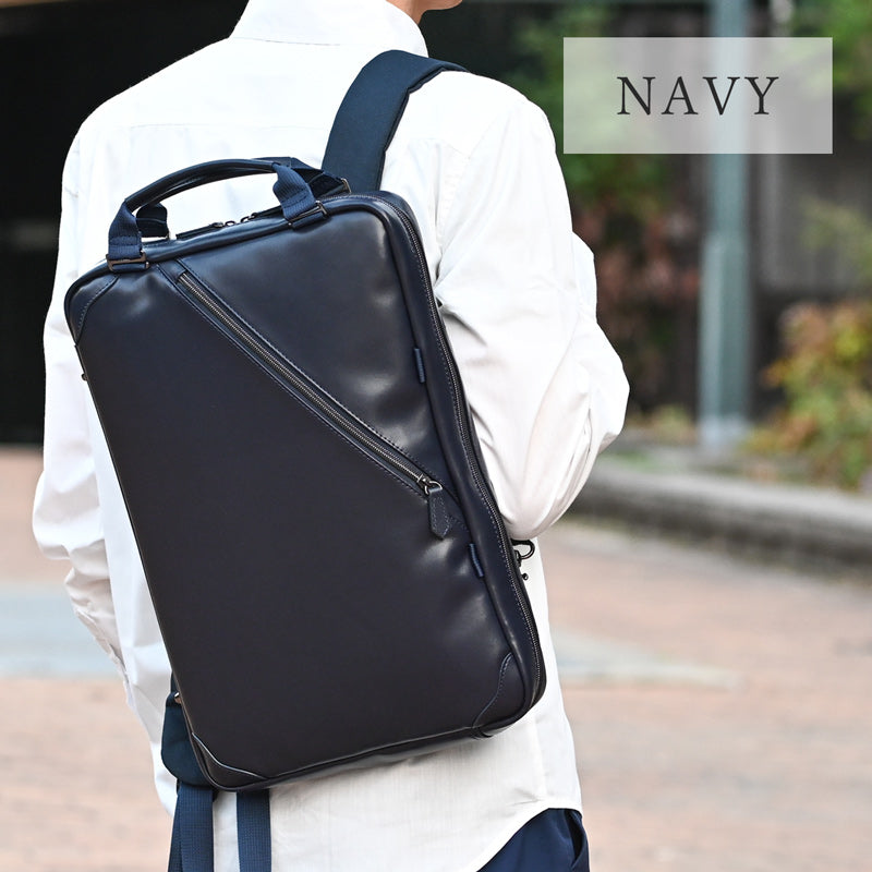 ザリオ ZARIO ZARIO ザリオ ビジネスリュック メンズ ビジネスバッグ バッグ 新社会人 リアルレザー 自立型 薄マチ 就活 本革 ブリーフケース 底鋲 A4 B4 2w (ダイヤモンドブラック) ブラック