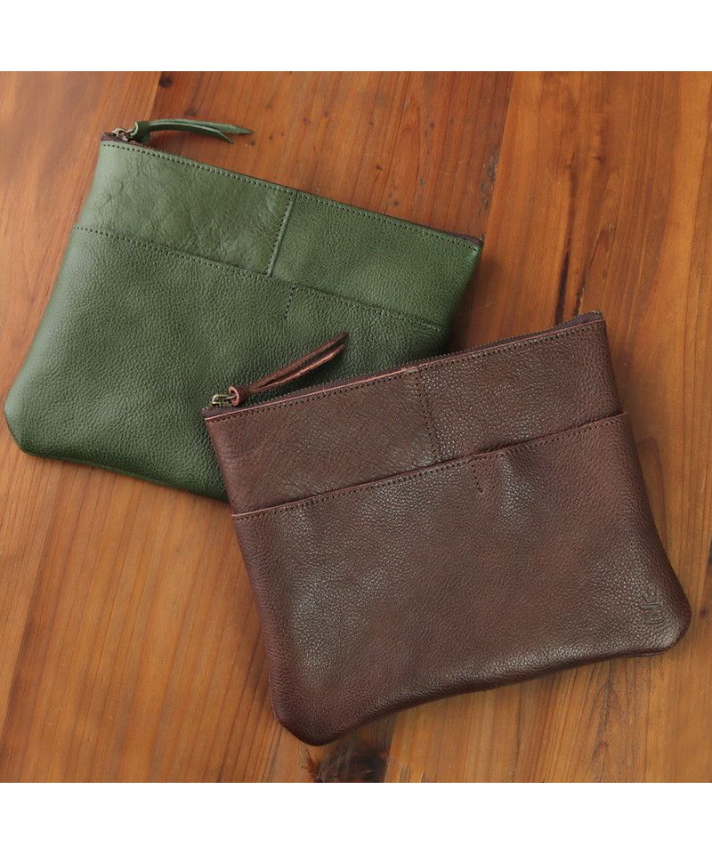 ZARIO-GRANDEE Shoulder Bag Sacoche Bag Genuine Leather Stylish Antique Style Crossbody Brand Men's Women's Lightweight Simple Casual Plain Shrink Leather