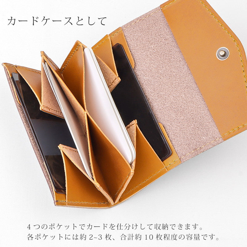ZARIO-GRANDEE Card Case Business Card Holder Card Holder Mini Wallet Cashless Genuine Leather Cowhide Tochigi Leather Made in Japan Brand ZARIO-GRANDEE ZARIO-GRANDEE