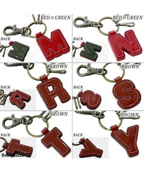 ZARIO-GRANDEE Key Holder Key Ring Initial Genuine Leather Tochigi Leather Made in Japan ZARIO-GRANDEE