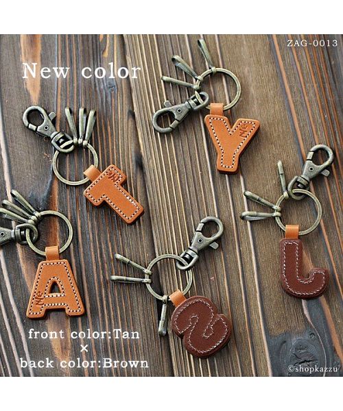 ZARIO-GRANDEE Key Holder Key Ring Initial Genuine Leather Tochigi Leather Made in Japan ZARIO-GRANDEE