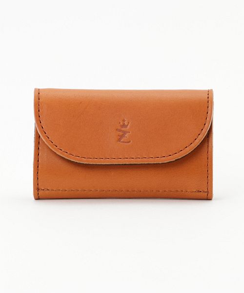ザリオグランデ ZARIO-GRANDEE- キーケース レディース 本革 小銭入れ付き 栃木レザー 日本製 ZARIOーGRANDEEー,キャメル×ブラック