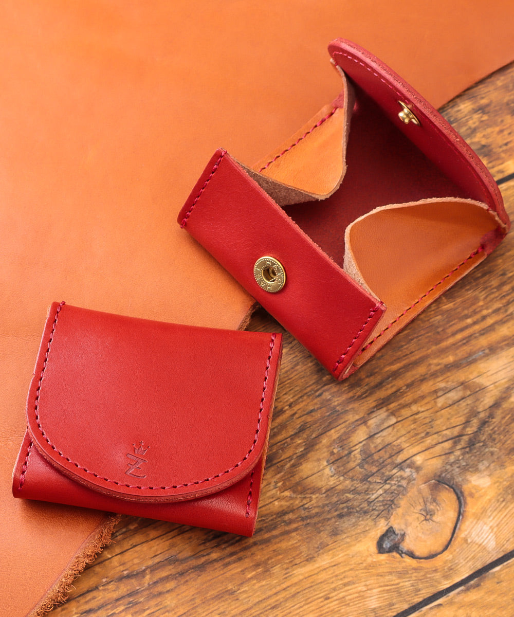 ZARIO-GRANDEE Coin Case for Men and Women, Leather Wallet, ZARIO-GRANDEE Tochigi Leather Mini Wallet, Made in Japan