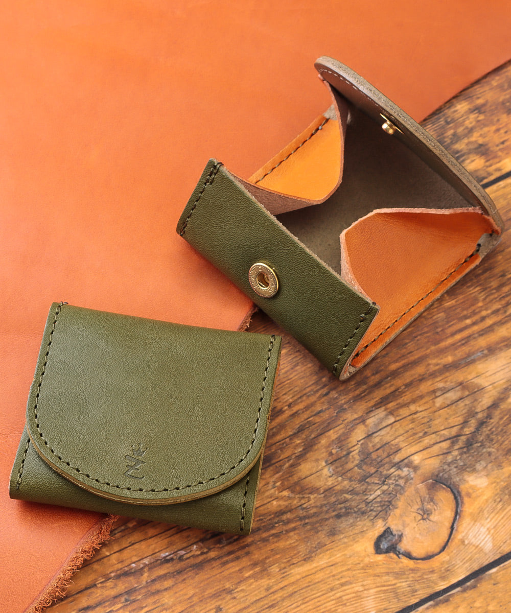 ZARIO-GRANDEE Coin Case for Men and Women, Leather Wallet, ZARIO-GRANDEE Tochigi Leather Mini Wallet, Made in Japan