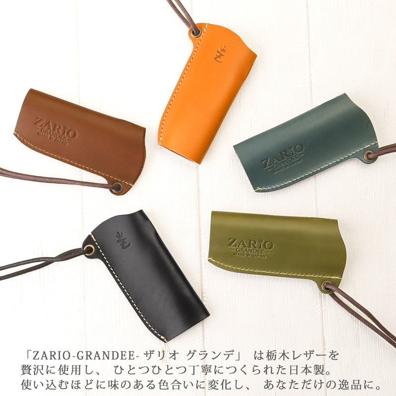 ザリオグランデ ZARIO-GRANDEE- プルームオーラケース プルームオーラカバー Ploom AURA対応 Ploom AURA専用 電子タバコ ストラップ 本革 栃木レザー ジーンズ 日本製 ZAG-0049 (グリーン) グリーン