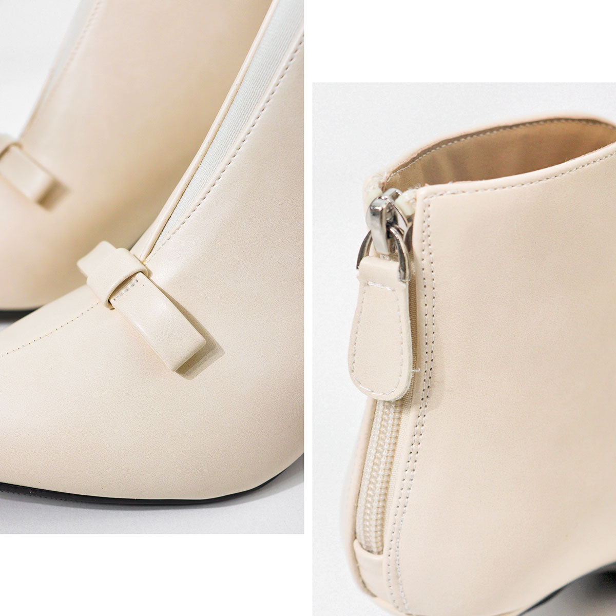 リバティードール LiBERTYDOLL フロントリボン Vカット ポインテッドトゥブーツ / 3615