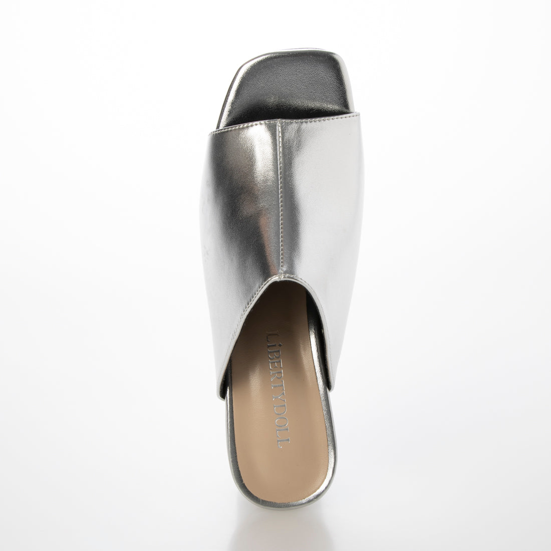 リバティードール LiBERTYDOLL スクウェアトゥが新しいミュール /4135 (シルバー) シルバー