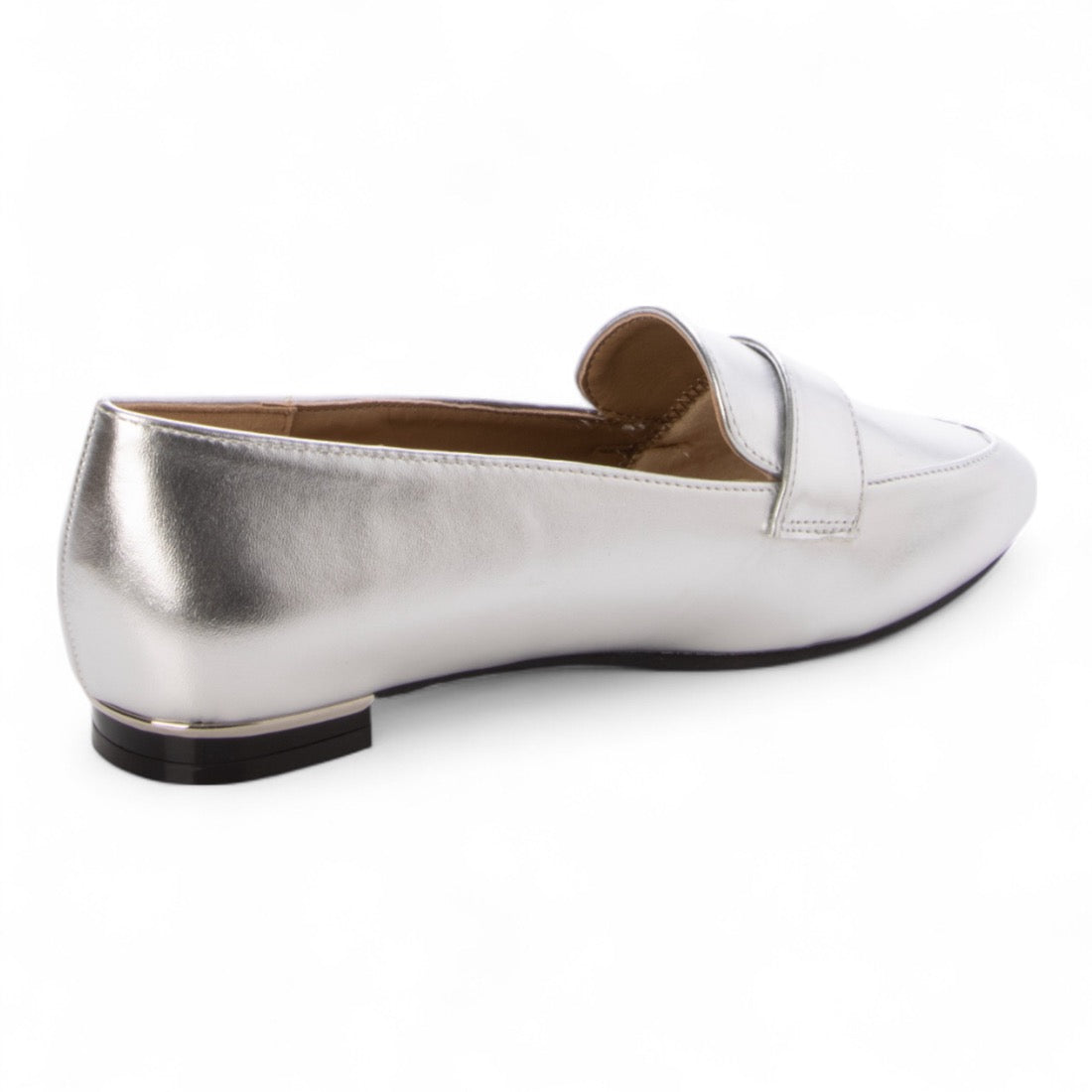 リバティードール LiBERTYDOLL 美シルエット マニッシュメタルラインフラットローファー/3013 (シルバー) シルバー