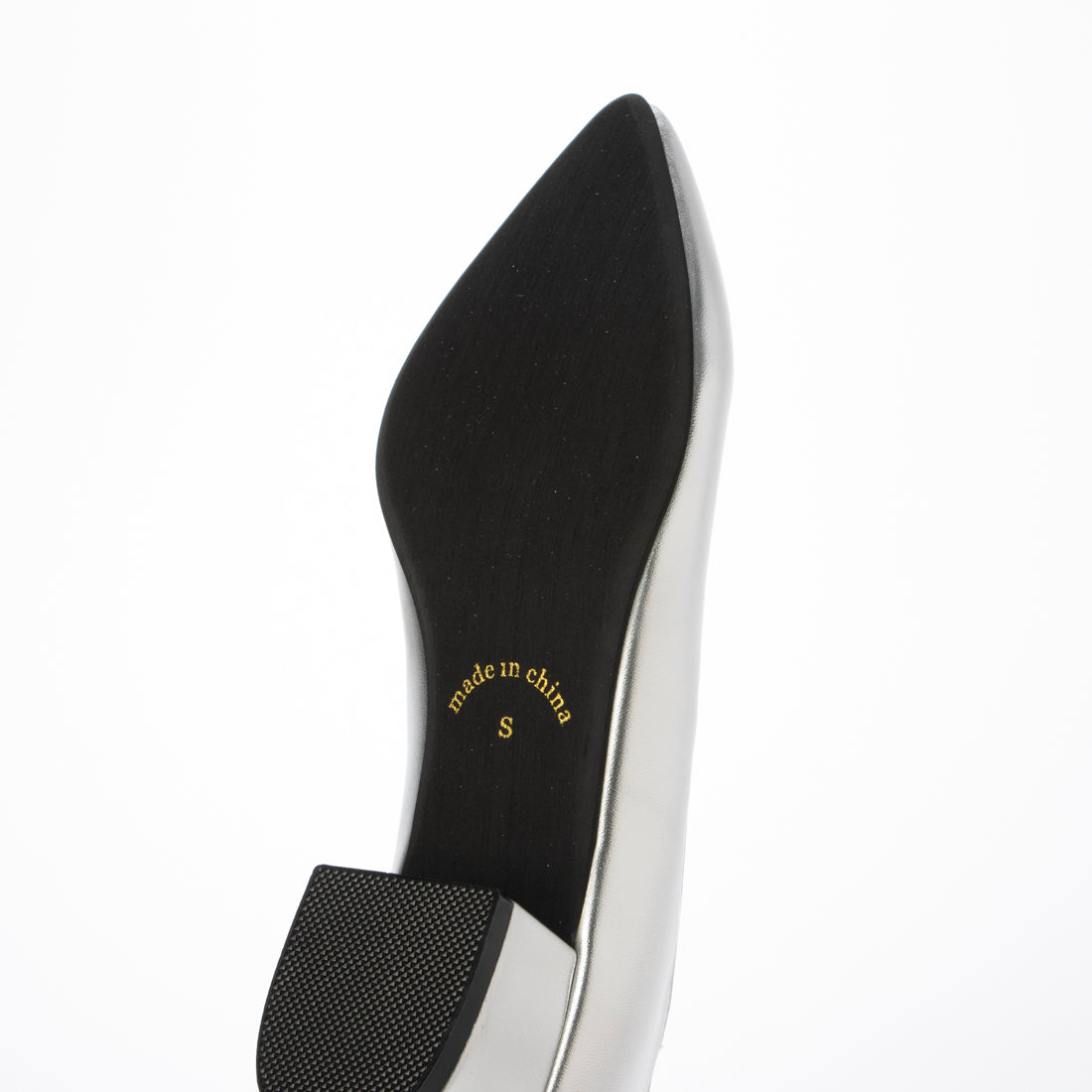 リバティードール LiBERTYDOLL メタルスタッズ付きスリットポインテッドトゥパンプス / 1045 (シルバー) シルバー