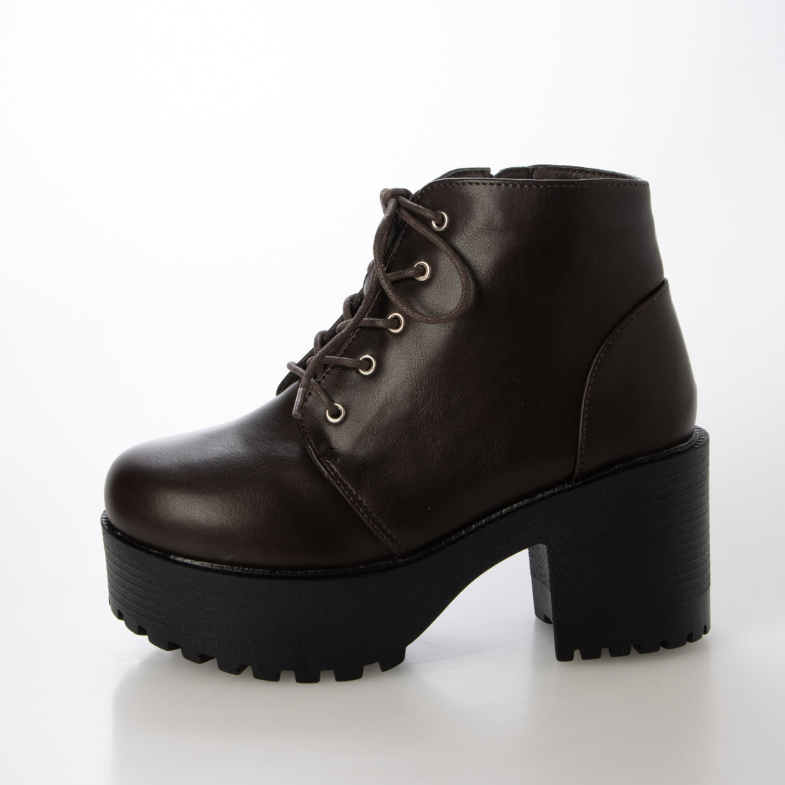 リバティードール LiBERTYDOLL 厚底レースアップブーツ / 9164 (ダークブラウン) ダークブラウン