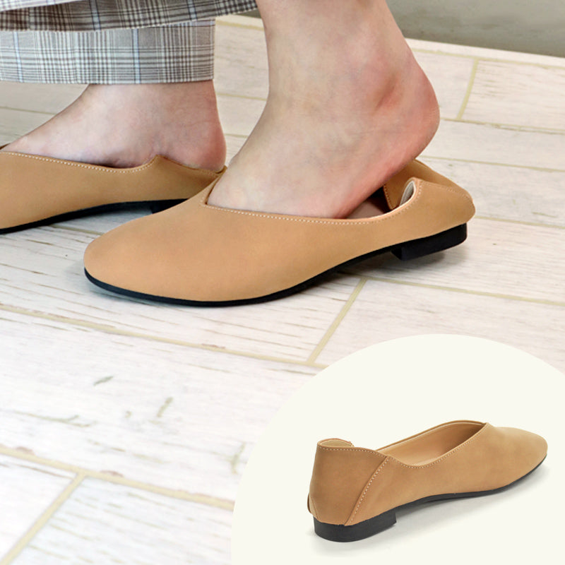 リバティードール LiBERTYDOLL スクエアトゥVカットフラット美脚バブーシュ/1121