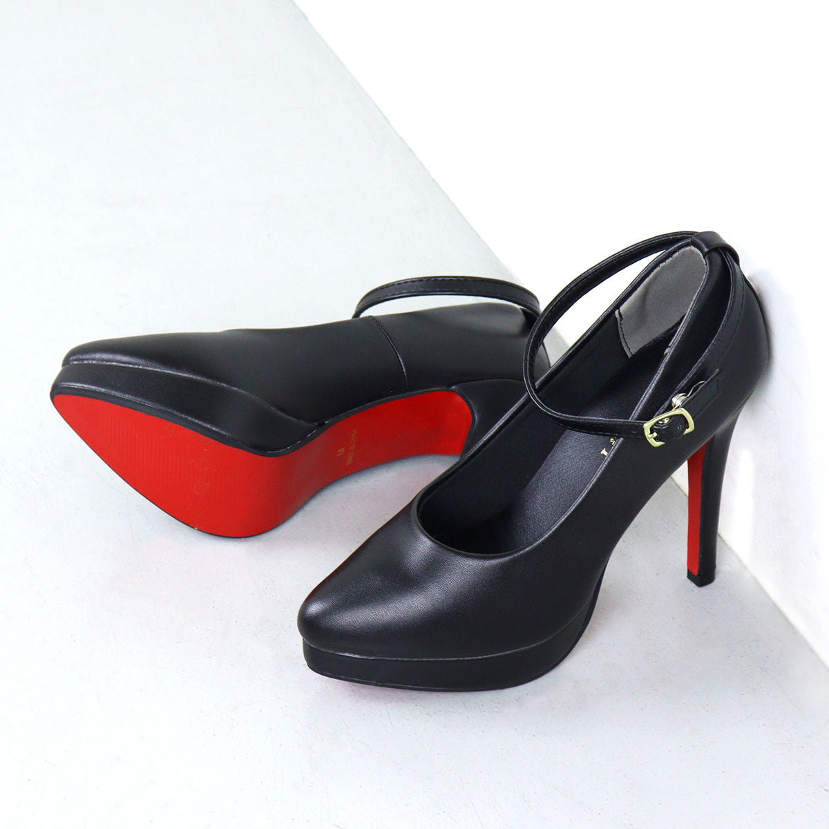 オフィス カジュアル フォーマル 12cmピンヒールポインテッドトゥストームパンプス/1125