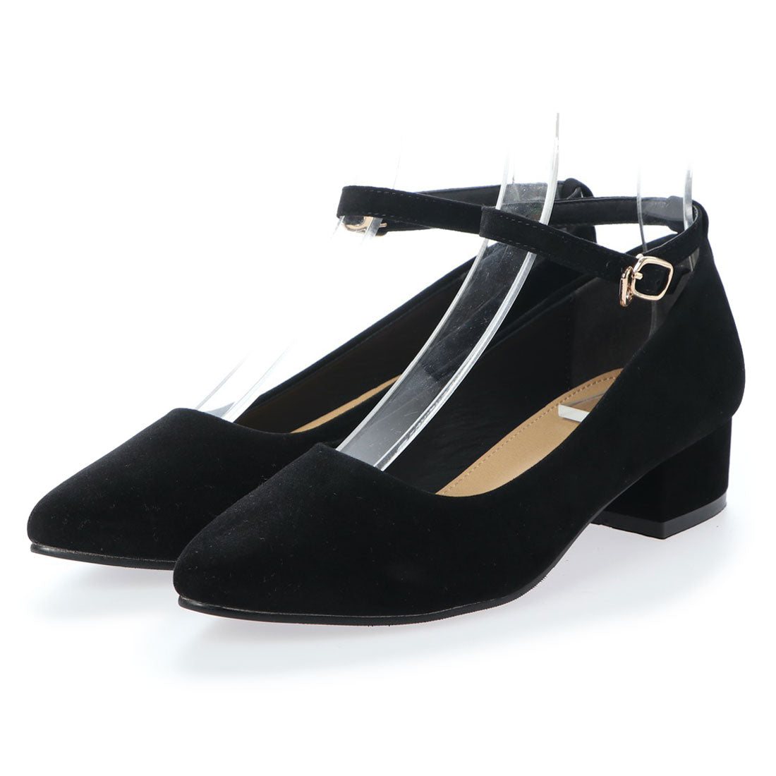 リバティードール LiBERTYDOLL シルエットと履き心地を追求したチャンキーヒールストラップ美脚パンプス/5511