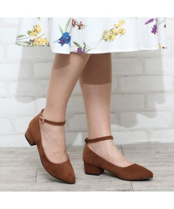 リバティードール LiBERTYDOLL シルエットと履き心地を追求したチャンキーヒールストラップ美脚パンプス/5511