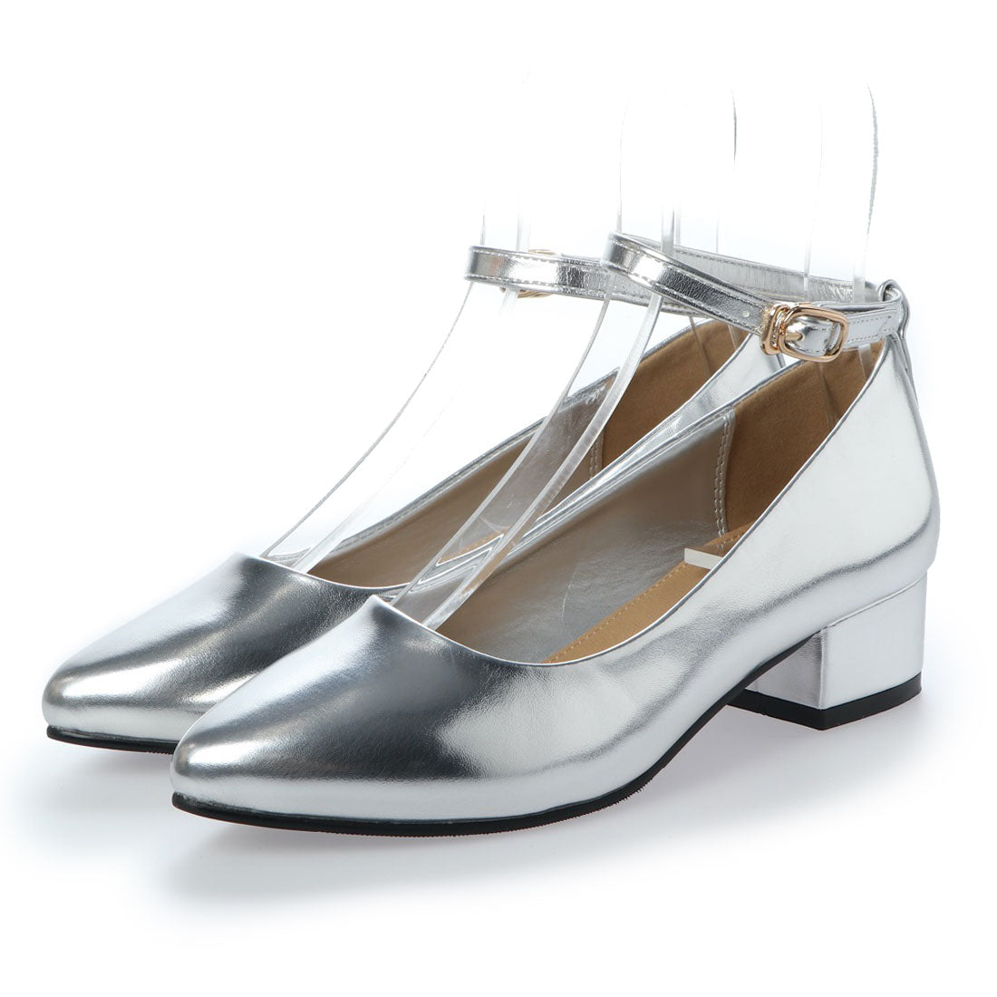 リバティードール LiBERTYDOLL シルエットと履き心地を追求したチャンキーヒールストラップ美脚パンプス/5511