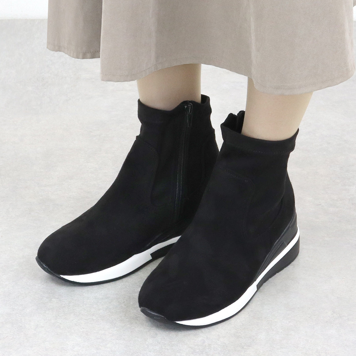 リバティードール LiBERTYDOLL ウェッジソールショートブーツ / 9110