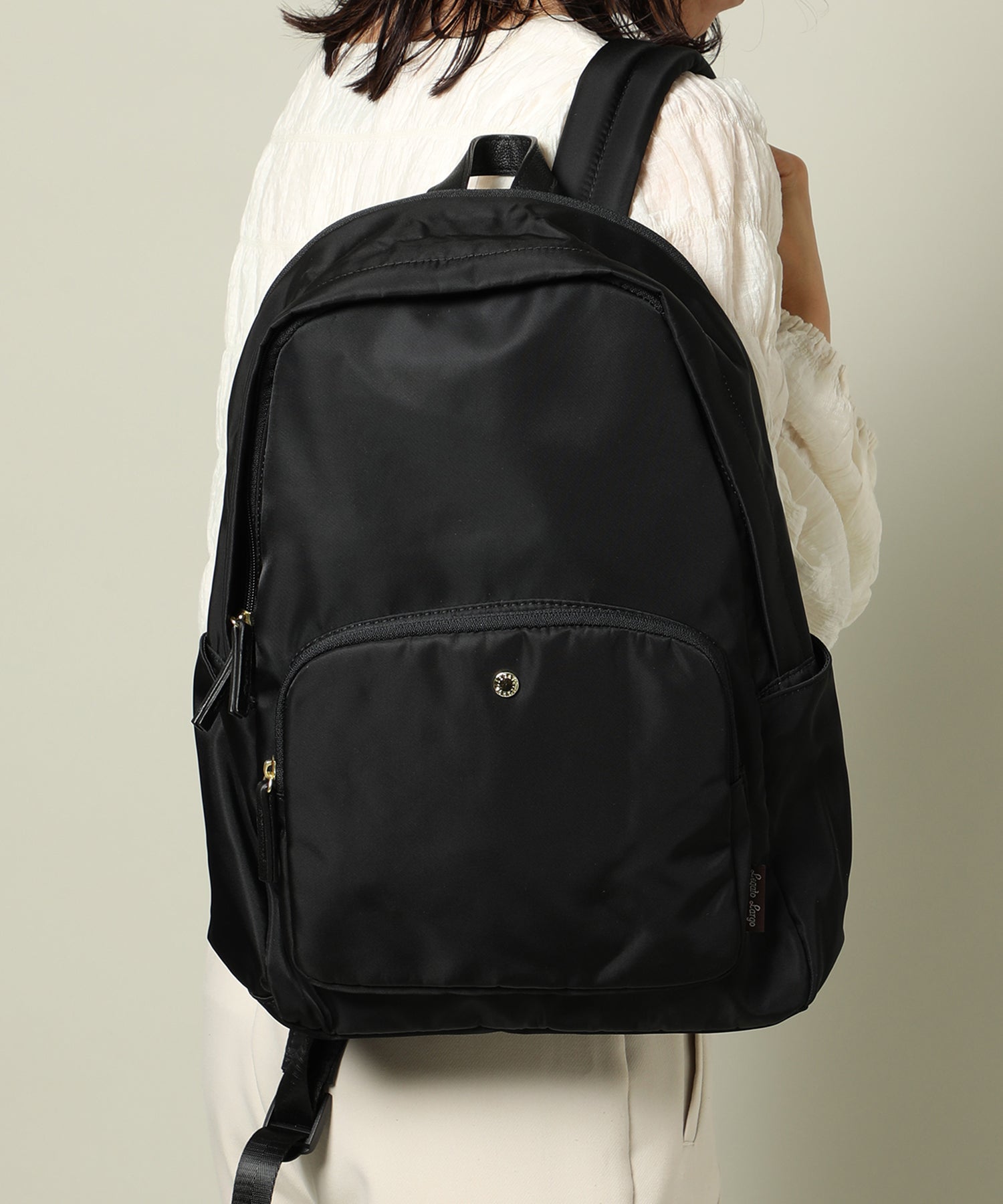 レガート ラルゴ Legato Largo PC・A4書類も収納可◎【Legato Largo / レガートラルゴ】 通勤通学にも使える 綺麗目 リュック,ブラック