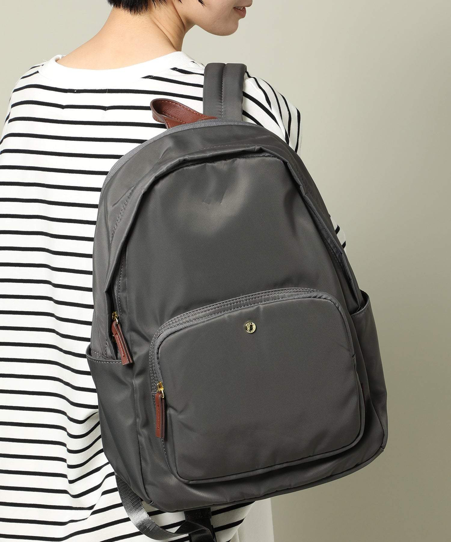 レガート ラルゴ Legato Largo PC・A4書類も収納可◎【Legato Largo / レガートラルゴ】 通勤通学にも使える 綺麗目 リュック,グレー