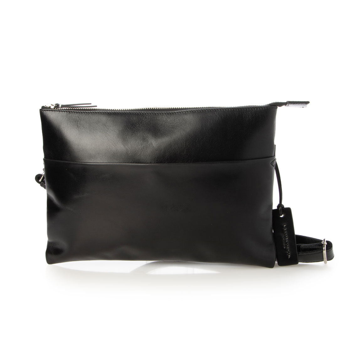 レザーラボラトリー Leather Laboratory オイルレザー レザーサコッシュ ショルダーバッグ 旅行用バッグ (BLACK) BLACK