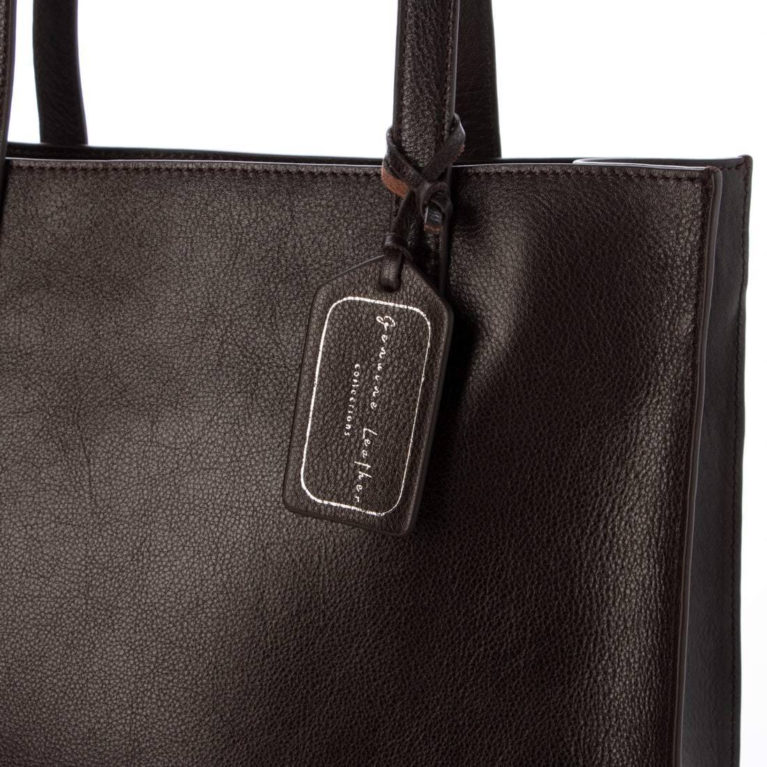 レザーラボラトリー Leather Laboratory 本革 レディー縦型 トート バッグ 底板付き (DBROWN) DBROWN