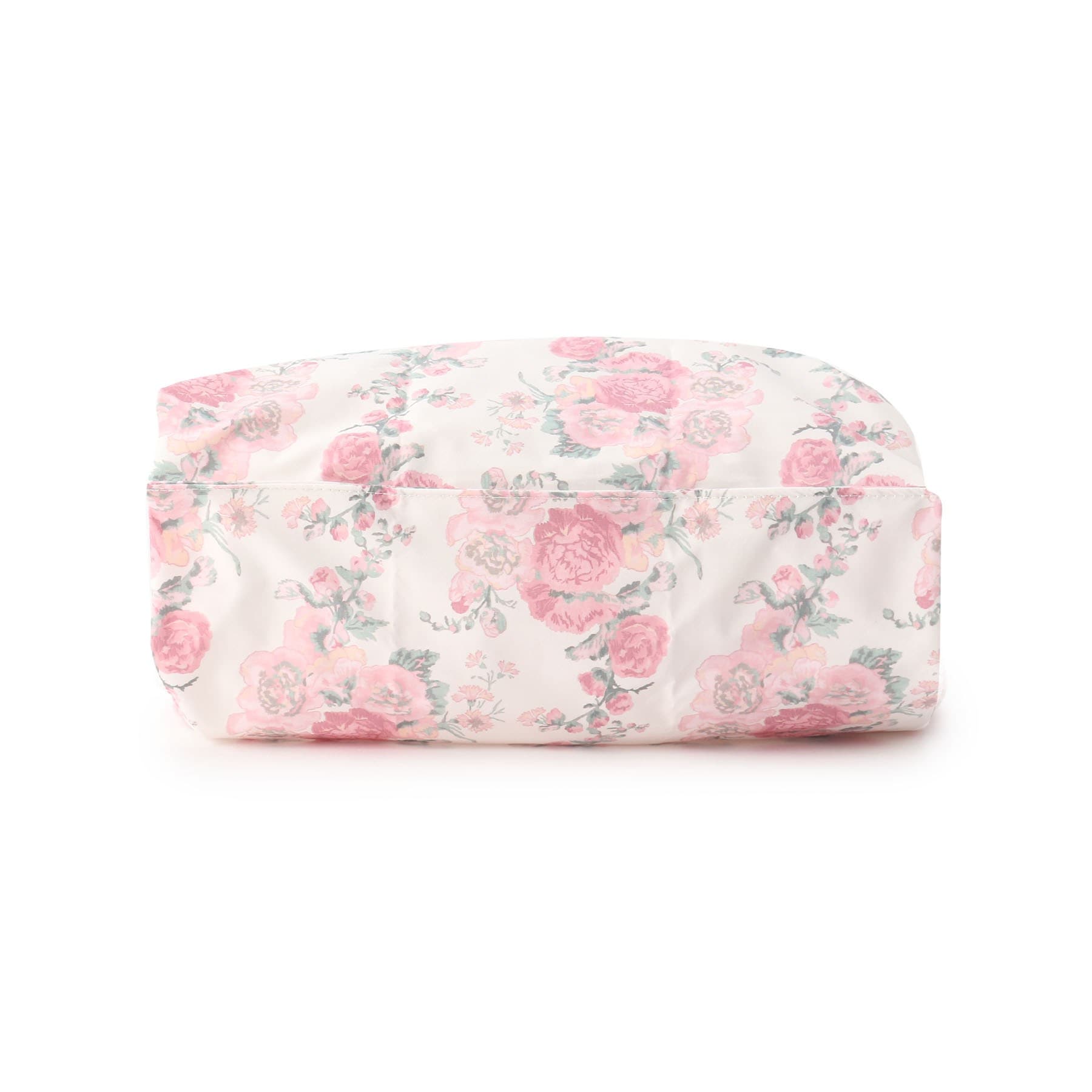 ローラ アシュレイ LAURA ASHLEY ホーリーホックス柄 パッカブルマイバッグ (アイボリー) アイボリー(104)