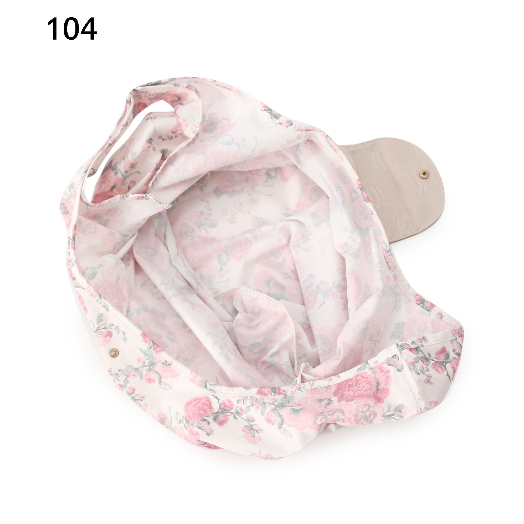 ローラ アシュレイ LAURA ASHLEY ホーリーホックス柄 パッカブルマイバッグ (アイボリー) アイボリー(104)